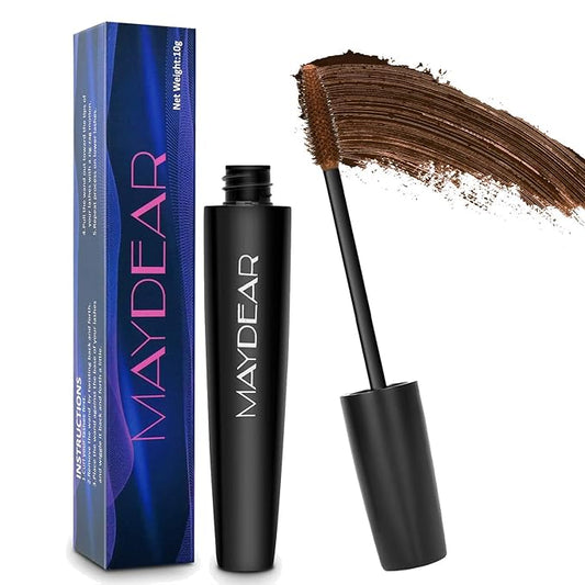 Maydear Brown Mascara for Eyelashes, Waterproof Colored Mascara Long Lasting Smudgeproof Color Mascara for Women Fast Dry Lengthening Eye Makeup Party Stage Use-VivaGrace Women