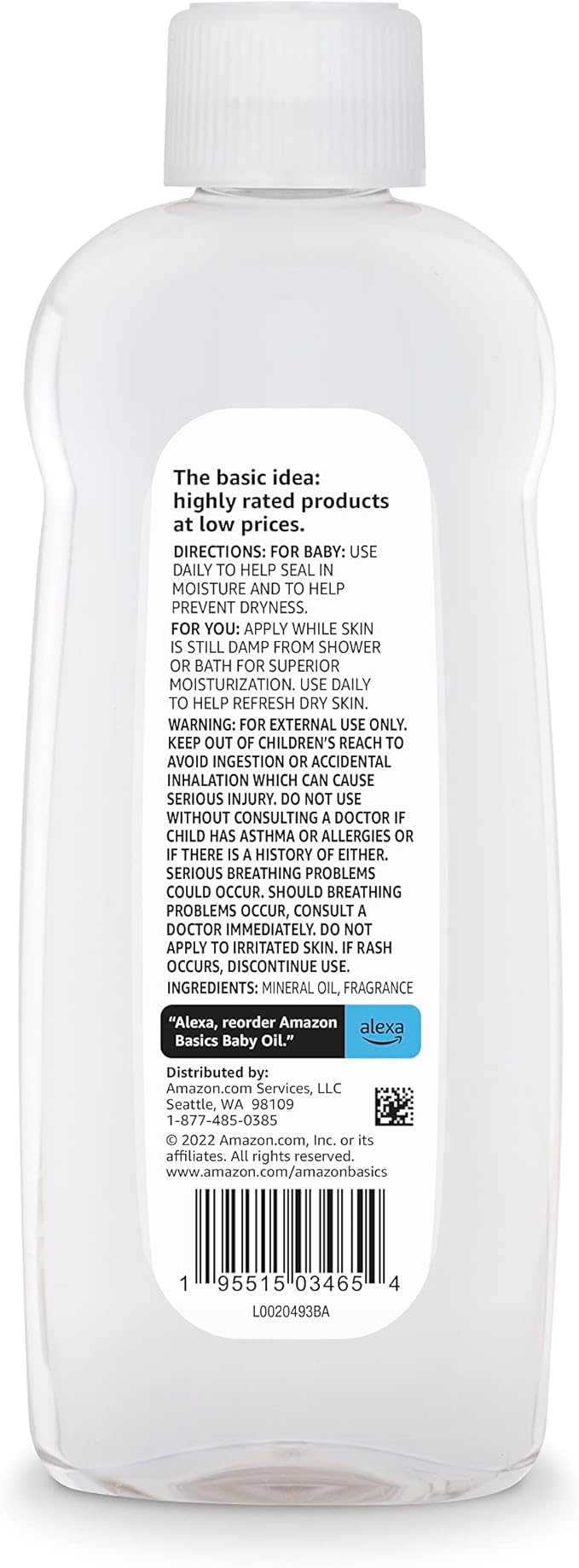 Amazon Basics Baby Oil, Lavender Scented, 14 Fluid Ounce, 1-Pack (Previously Solimo)-VivaGrace Women