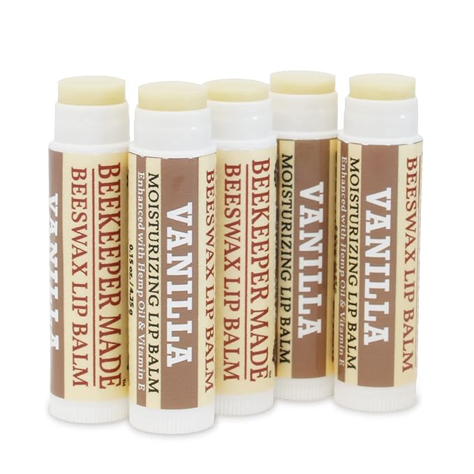 Beeswax Bulk Lip Balm, 40 Count | For Men, Women, and Children. Great for Gifts, Showers, & More (Vanilla)-VivaGrace Women
