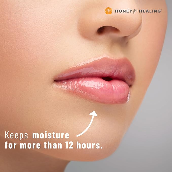 Lip Balm Moisturizer with Manuka Honey 15+ UMF, Coconut Oil, and Castor Oil For Chapped, Cracked, Dry Lips | Protects, Smoothes, and Nourishes your Lips | 0.25 oz / 7 gr. (Natural)-VivaGrace Women