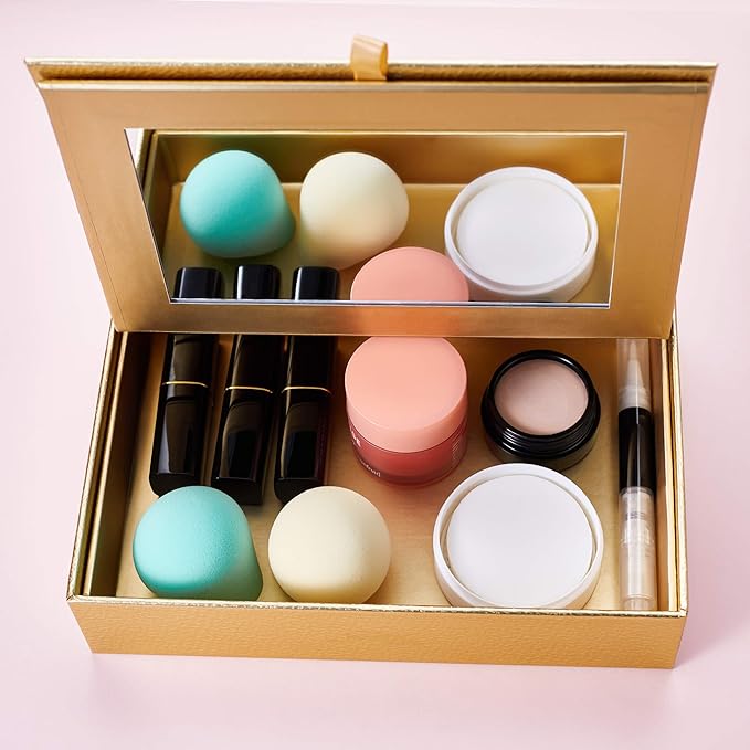 Jessup Makeup Brushes Set Professional Makeup Brush Eyeshadow Blending Powder Foundation Blusher Concealer 25pcs with Cosmetics Storage Box, Zinfandel T285-VivaGrace Women