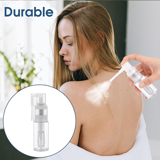2 Pcs Empty Powder Spray Bottle, Cake Glitter Spray Bottle, Makeup Powder Spray Bottle, Barber Spray Bottle, Dry Powder Spray Bottle for Makeup Powder, Dusting, Glitter, Dry Cleaning Powder, Crafts-VivaGrace Women