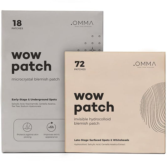 OMMA 72 Patches Pimple Patches for Face and 18 Micropoint Acne Patch Bundle-VivaGrace Women
