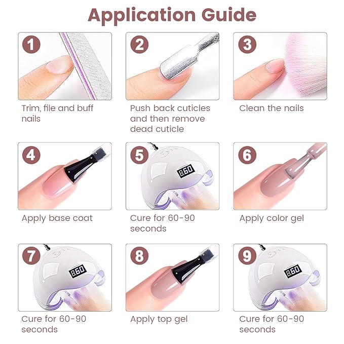 RARJSM Rubber Base Coat Gel Polish Nude Jelly Pink Skin Tone Rubber Base Gel for Nails Natural Nude Color French Manicure Extend Gel Soak Off Curing Requires Single Bottle 15ml Salon Home DIY Use-VivaGrace Women