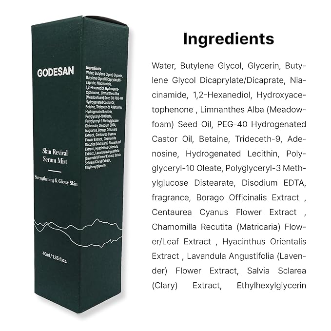 Skin Revival Serum Mist 1.35fl oz - Hydrating Facial Mist, Glowy Skin, Vegan, Sets Makeup, All Skin Type-VivaGrace Women