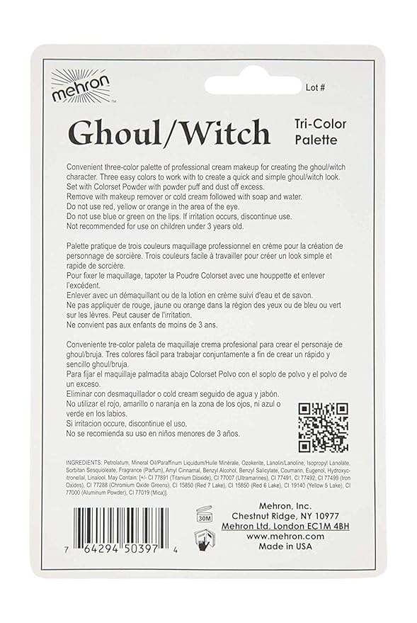 TRI COLOR PALETTE GHOUL WITCH-VivaGrace Women