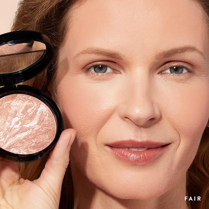 LAURA GELLER NEW YORK Baked Bronze-N-Brighten Bronzer Powder - Fair - Natural Bronze Glow-VivaGrace Women
