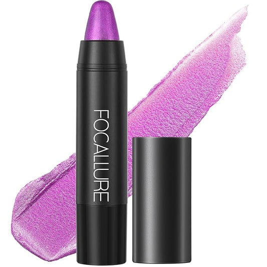 FOCALLURE Ultra Chic Metallic Lipstick,Rich Vitamin E Lip Crayon,Lightweight Shinning Color without Drying or Fading,Long Lasting Lips Makeup,#31 Utopia-VivaGrace Women