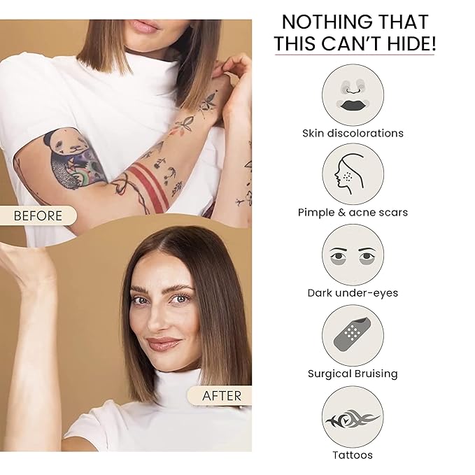 Dermacol Full Coverage Foundation | Long Lasting Waterproof Makeup Cover Cream SPF30 | Hypoallergenic & Light Weight Liquid | Tattoo, Acne, Spots, Under-eye Skin Cover-up - 30g-VivaGrace Women