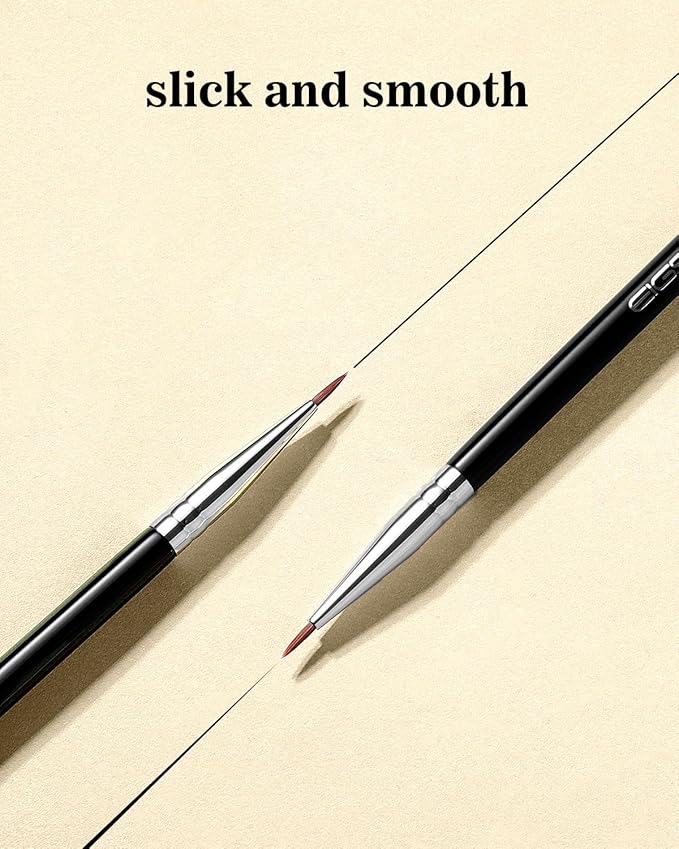 Eyeliner Brush Ultra Fine Point Premium Gel Eyeliner Brush Nylon Bristles Professional Makeup Tools for Lquid Powder And Paste Black (E819)-VivaGrace Women