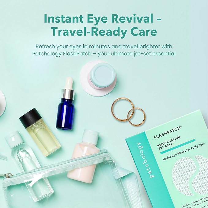 Patchology Under Eye Gel Patches – Natural Eye Masks for Puffy Eyes, Dark Circles & Eye Bags, Soothing Skincare Treatment for All Skin Types, Beauty & Personal Care Essentials (5 Pairs)-VivaGrace Women