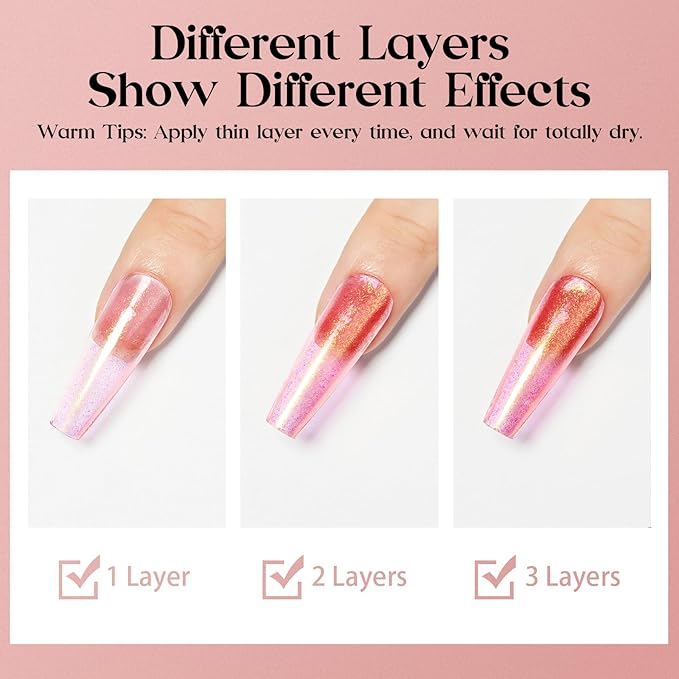 MIZHSE Nail Polish Air Dry Fast, Holographic Neon Orange Nail Polish Quick Dry, 15ml/0.5 fl oz Regular Shiny Shimmer Oil-based Glitter Nail Lacquer Non Gel Full Coverage Nail Art Manicure Home