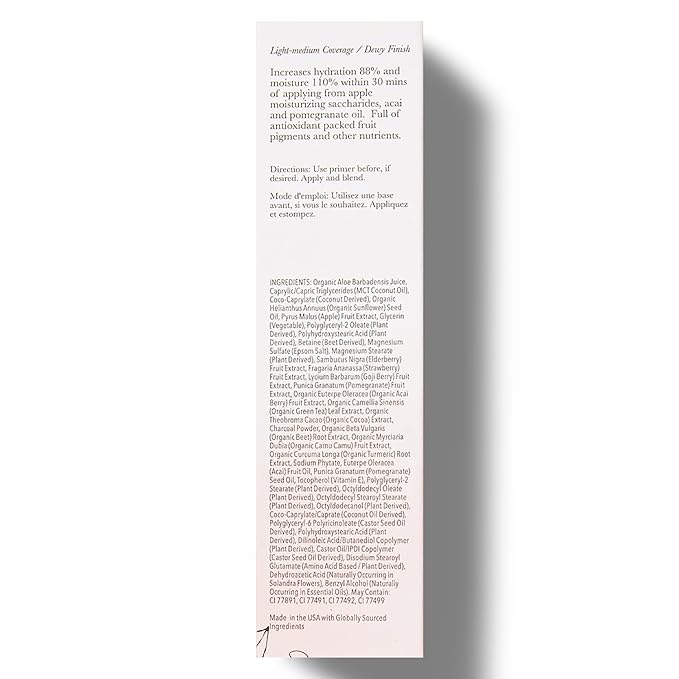 100% PURE Tinted Moisturizer Anti-Aging Face Makeup - Fruit Pigmented Alpine Rose Light to Medium Coverage & Dewy Glow - Lightweight Foundation Fair Skin w/Pink Undertone - Vegan - 1.7 Fl Oz-VivaGrace Women