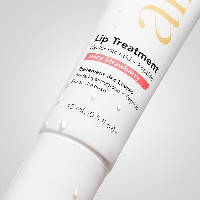 Alfie Hyaluronic Acid Lip Booster -Strawberry Flavor -15ml/0.5 Fl. Oz -Peptide Lip Treatment -Lip Plumper & Filler -Lip Serum & Moisturizer -Lip Volume Hydrating Treatment -Vegan Friendly, Non-Toxic-VivaGrace Women