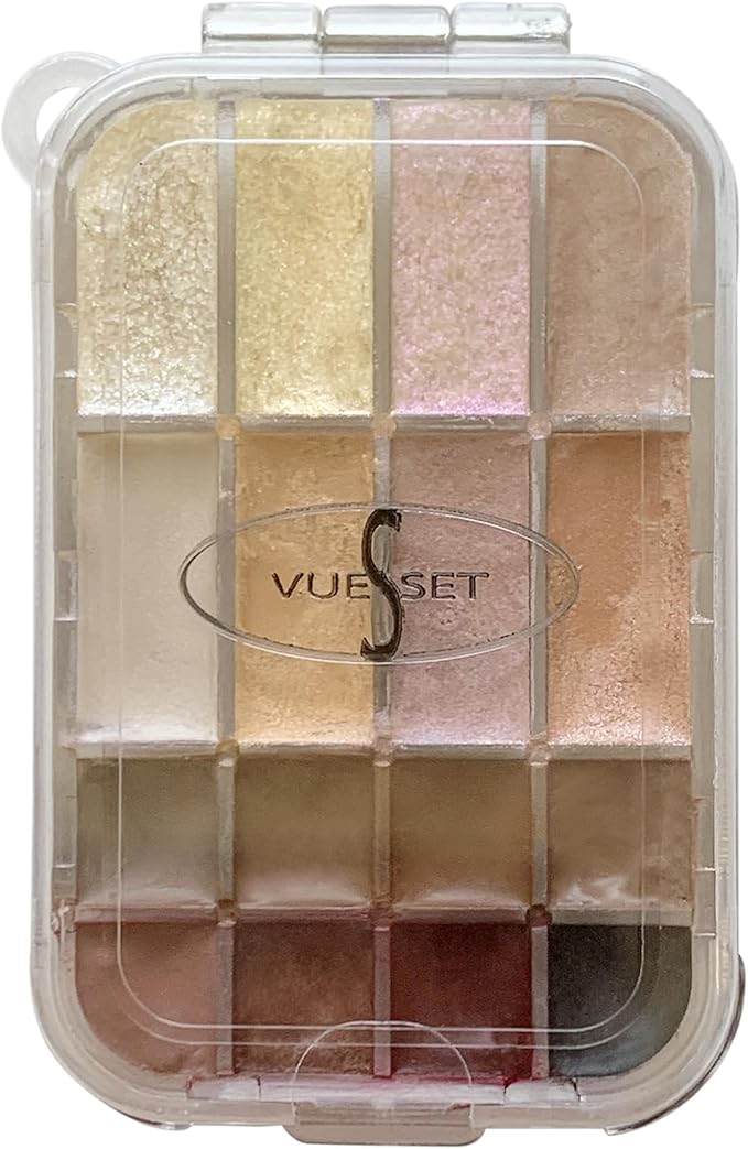 Lui, small empty makeup palette for depotting creams, 16 sections-VivaGrace Women
