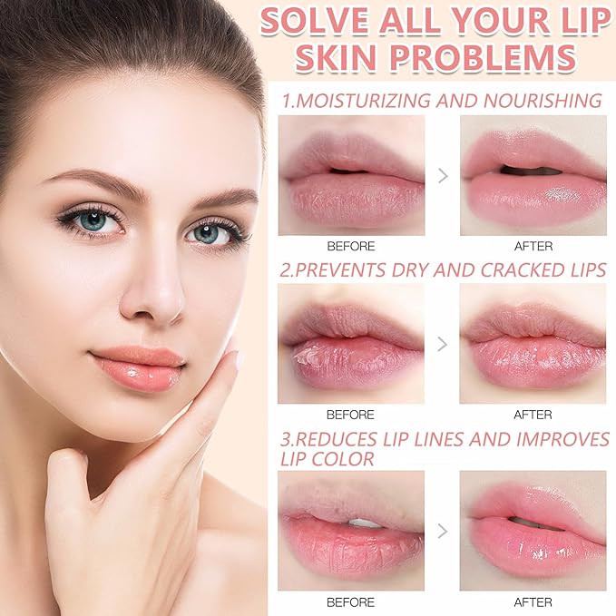 1PCS Lip Balm Honey Pot,Honey/Apple Lime Lip Mask Overnight Moisturizing Lip Balm,Hydrating Prevention Dry & Cracked Lip Exfoliator Lip Wrinkle Care Sleeping Lip Mask (Apple Lime)-VivaGrace Women