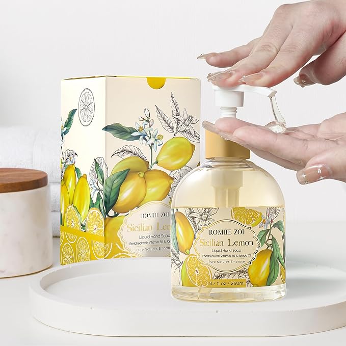 Liquid Hand Soap with Gift Box - Lemon - 260ml/ 8.7 fl.oz