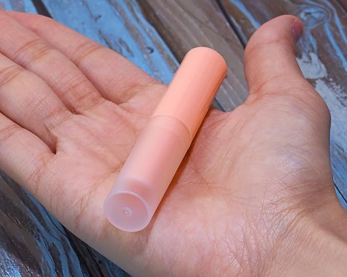 0.14oz Empty Flavored Lip Balm Container Tubes Plastic Homemade Moisturizing Lip Stick with Caps Bulk Fit for Women Adult DIY Making Supplies, 25 Count (Pink)-VivaGrace Women
