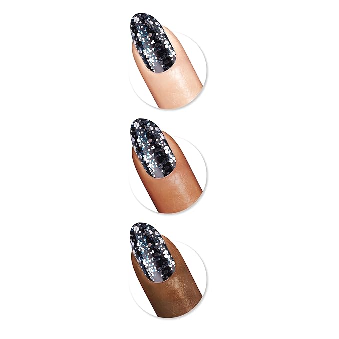 Sally Hansen Insta-Dri, Flash Top Coats, Quick Dry, Long Lasting, Sheer, Shimmery Blue Nail Polish