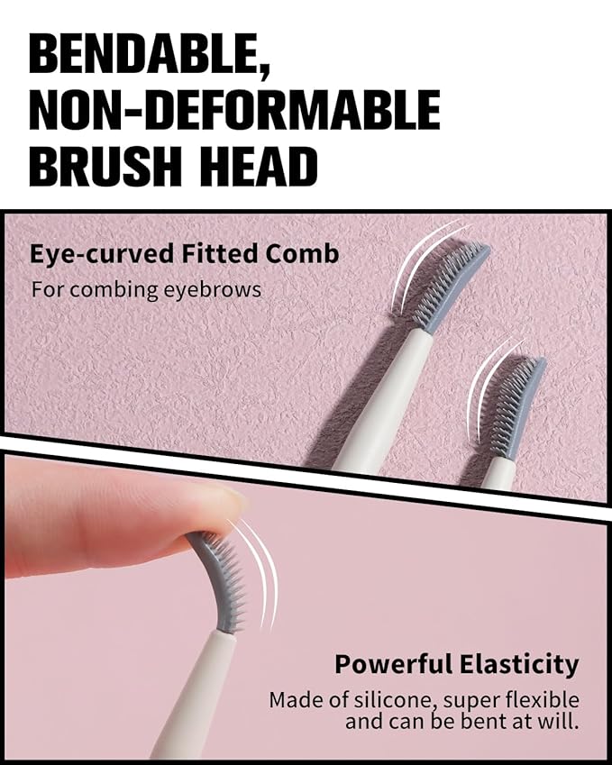 EIGSHOW Dual-Ended Precision Eyebrow Brush and Comb for Eyeliner Lining, Sculpting Brows, Professional Eye Makeup Tools (D109B)-VivaGrace Women