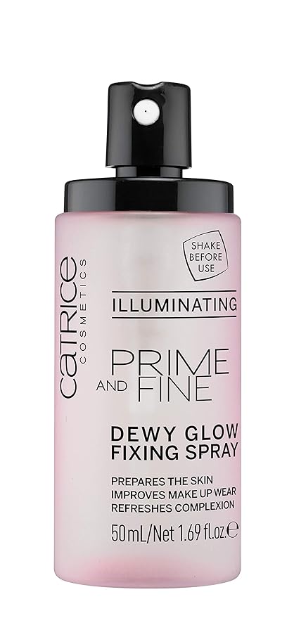 Catrice | Prime & Fine Illuminating Dewy Glow Spray | Transparent and Fast Drying Fixing Spray| Paraben Free & Vegan | Cruelty Free (Pack of 3)-VivaGrace Women