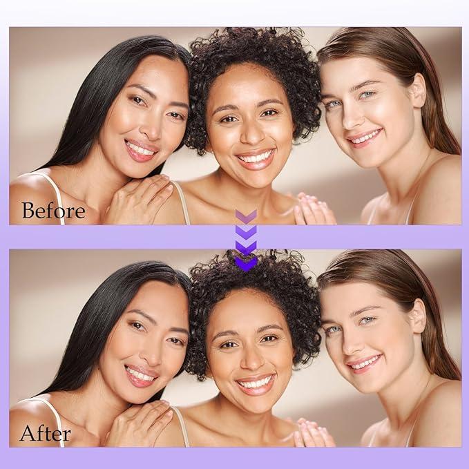 Chillab Lavender Matte Powder, Chillab Lavender Matte Powder Oil Control, Chillab Polvo Compacto with Mini Powder Puff, For Silky Blurring Oil Control Long-Lasting Makeup, Creates Soft -1PCS-VivaGrace Women