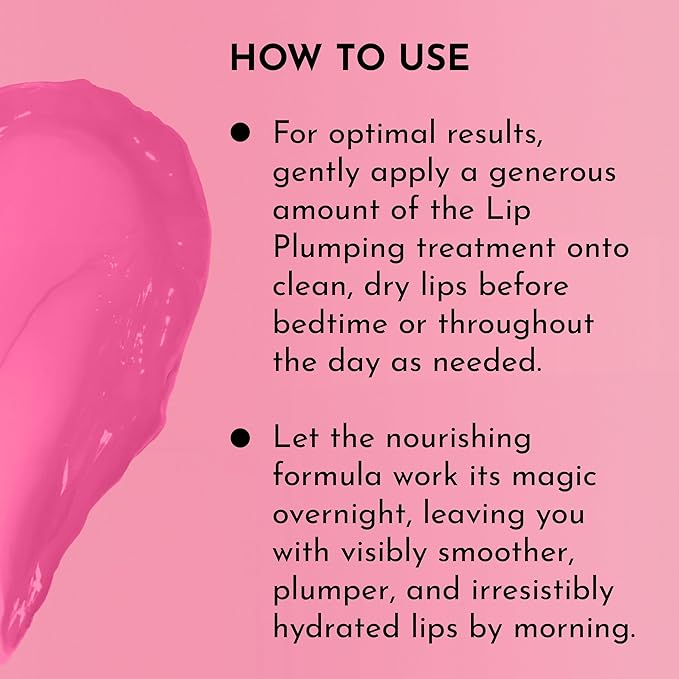 Lawless Women's Forget The Filler Overnight Lip Plumping, Juicy Watermelon, Pink, 0.28 Ounce (Pack of 1)-VivaGrace Women