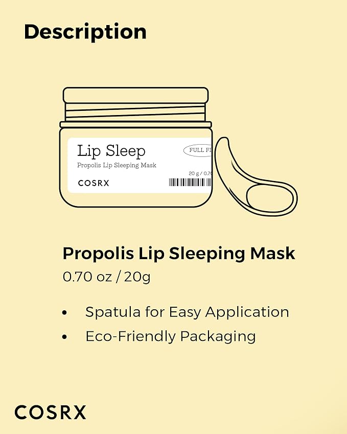 COSRX Lip Care Balm for Dry Chapped Lips, Enriched with Shea Butter, Sleeping Mask, Korean Skincare, Animal Testing-Free, Artificial Fragrance-Free, Parabens-Free (Lip Sleeping Mask)-VivaGrace Women