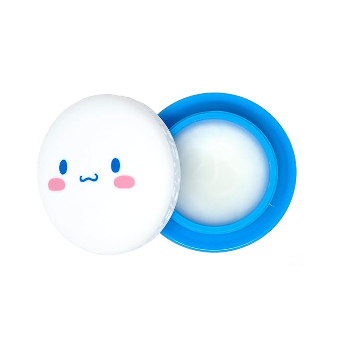 The Crème Shop x Sanrio Hello Kitty Macaron Lip Balm Korean Cute Scented Pocket Portable Soothing Advanced Must-Have on-the-go (Cinnamoroll Peppermint Cocoa)-VivaGrace Women