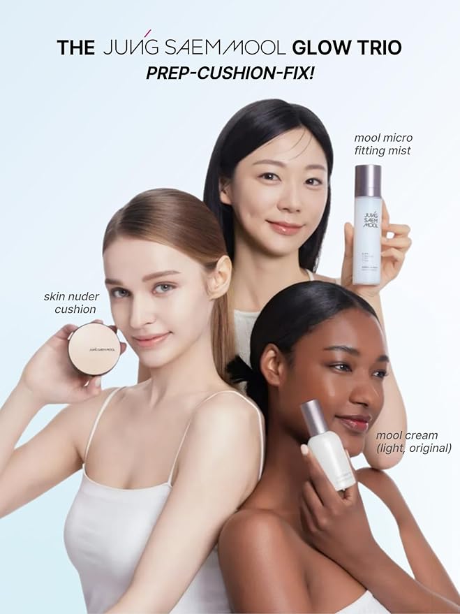 JUNG SAEM MOOL Essential Skin Nuder Cushion 19 Light 0.49 Fl Oz (Refill Only, SPF 50 Broad Spectrum) | Natural Radiant Finish, Lightweight Hydration, Korean Cushion Foundation-VivaGrace Women