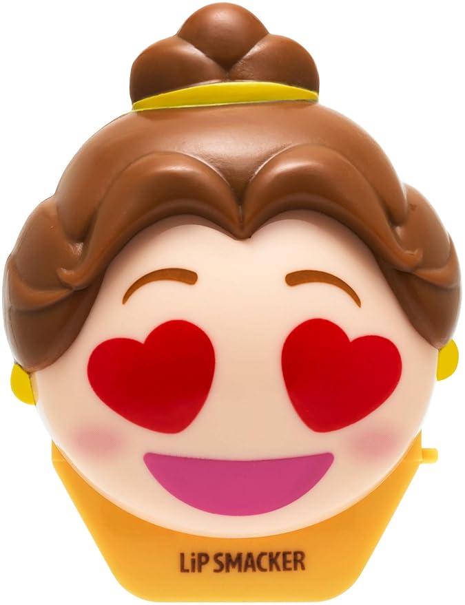 Lip Smacker Disney Beauty And The Beast Belle Emoji Flavored Lip Balm, Belle, Last Rose Petal, Clear, For Kids-VivaGrace Women