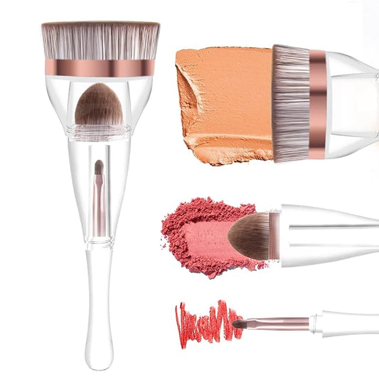 Makeup Brushes, Daubigny Perfect 3IN1 Makeup Brush for Face Blush Liquid Powder Foundation Brush for Blending Liquid, Cream or Flawless Powder Cosmetics with Great Gift Case-VivaGrace Women