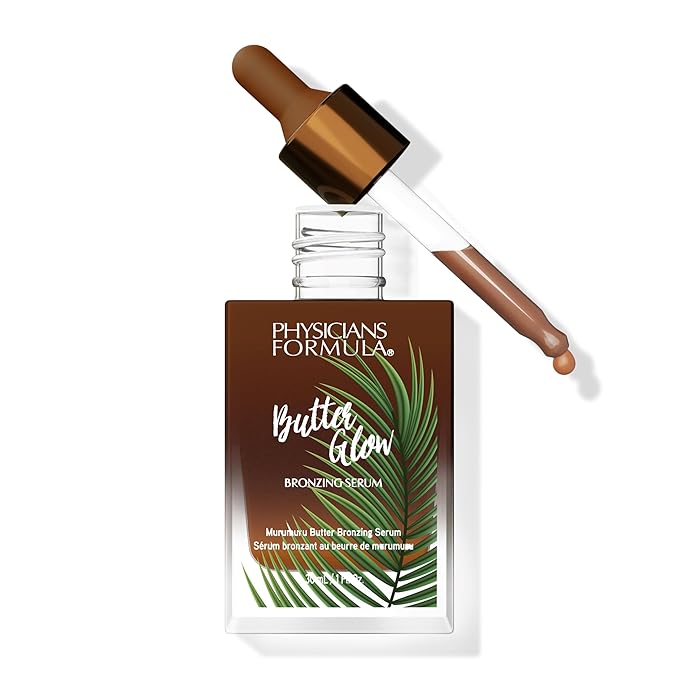 Physicians Formula Butter Glow Bronzing Serum, Innovative & Nourishing Skincare Bronzing Drops for Radiant, Natural Sunkissed Complexion - Sunkissed Glow-VivaGrace Women
