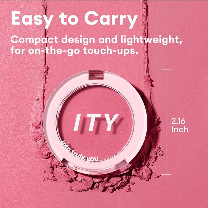 ITY Mood Blush, Blush for Cheeks Makeup,Moisturizing Creamy Blush Dual Funtions, Highly Spreadable, 0.18 oz (5.2g) in Turned On-VivaGrace Women