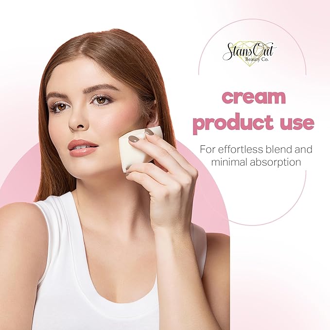 StansOut Memory Foam Makeup Sponge – No-Water-Needed Blender for Liquid, Cream & Powder Foundation – Airbrush Finish, Flawless Application-VivaGrace Women
