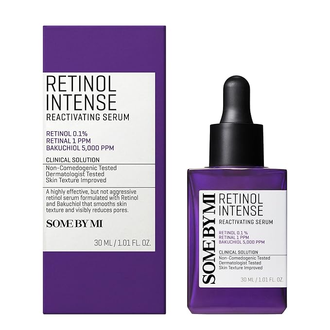 SOME BY MI Retinol Intense Reactivating Serum – 1.69oz, 50ml – Korean Bakuchiol Retinol Serum for Face Firming – Improves Signs of Aging, Minimizes Pore Size & Refines Skin Texture – Korean Skin Care-VivaGrace Women