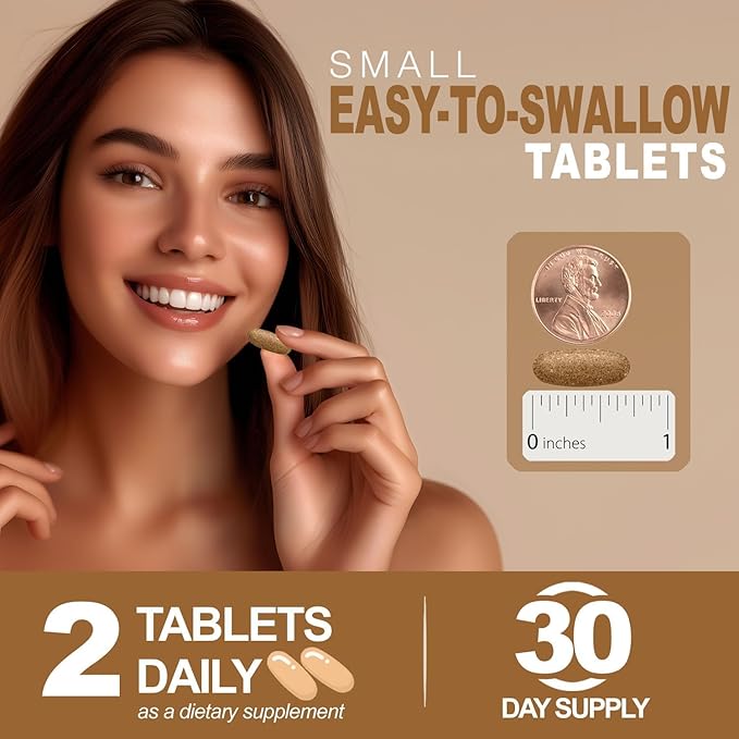 Natures Elements DHT Blocker – Herbal Formula with Saw Palmetto, Fo-Ti & Beta-Sitosterol – Supports Hair Regrowth & Gray Hair Reversal – Non-GMO, Vegetarian - 60 Tablets - Pack of 3-VivaGrace Women