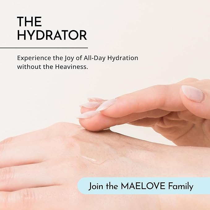 MAELOVE Hydrator Hyaluronic Acid B5 Serum with Resveratrol for Instantly Dewy Glow, Fills Fine Lines, Lightweight and Non Greasy, 1.0 fl oz-VivaGrace Women