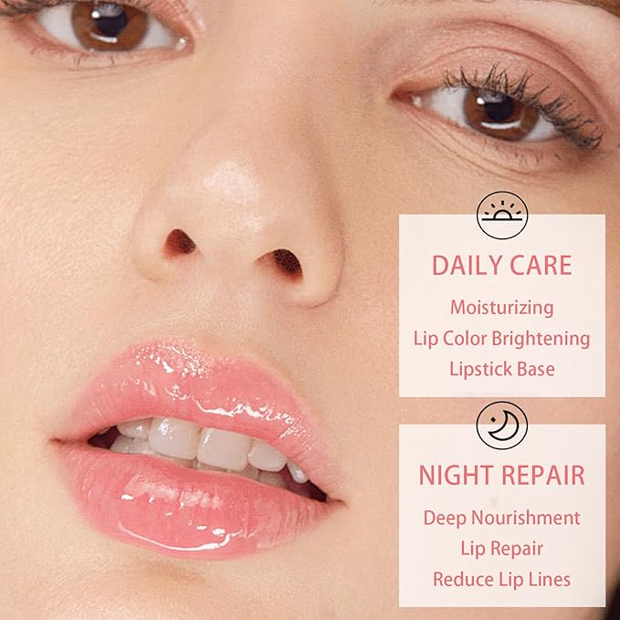 3 PCS Bee Lip Balm Honey Pot, Honey & Strawberry & Watermelon Lip Mask Overnight Propolis Moisturizing Lip Balm Hydrating Prevention Dry and Crack Lip Scrubs Exfoliator Lip Wrinkle Care (Set B)-VivaGrace Women