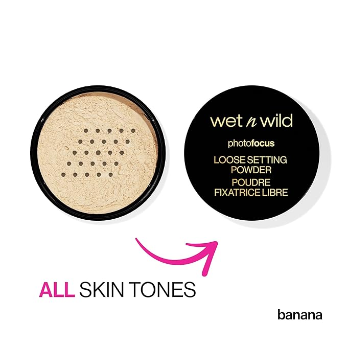 wet n wild Loose Setting Powder Photo Focus Loose Finishing Powder Off-White Translucent-VivaGrace Women