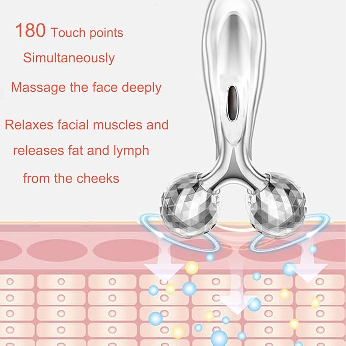 Stainless Steel Gua Sha and Face Roller Set,Metal Face Roller Gua Sha Massage Tool for Face Neck Eye Body Skin Care,Facial Roller for Women-VivaGrace Women