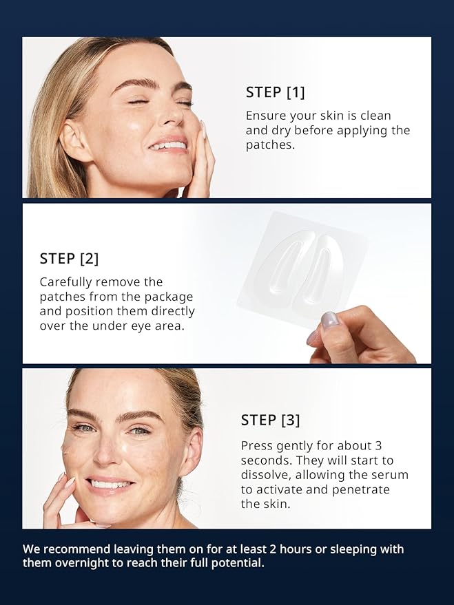 depology Deepcare+ Serum-Infused Micro Dart Patche | 4 Pairs Eye Mask | Under Eye Patches for Wrinkles | Fine Lines | Hydrating Eye Mask with Peptides | Amino Acids | and Synthesized Molecules-VivaGrace Women