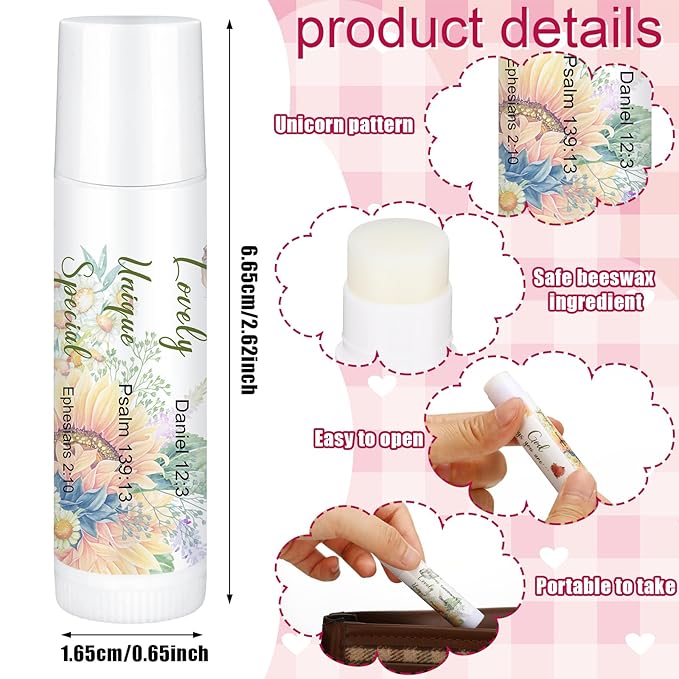 50 Pcs Christian Gifts for Women Lip Balm Bulk Set Inspirational Appreciation Gifts God Says You Are Moisturizing Lip Balm Leaving Farewell Gifts or Friends Teacher Worker Employee-VivaGrace Women