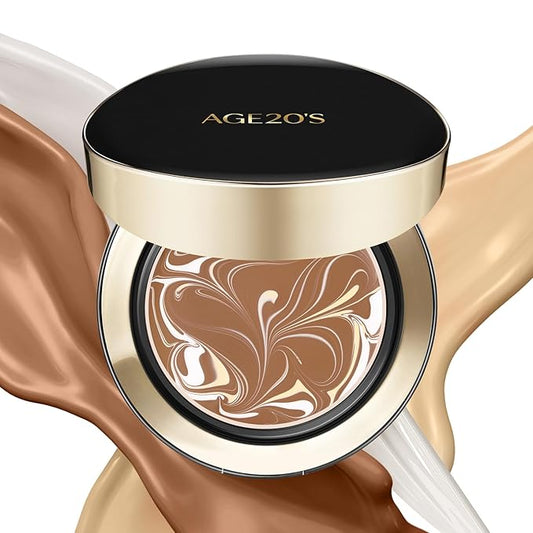 AGE20'S Signature Essence Pact SPF 50+ | Pack of 1 | 31N TOFFEE | Cream Foundation, Dewy Finish, Natural Coverage | Korean Cushion Foundation-VivaGrace Women