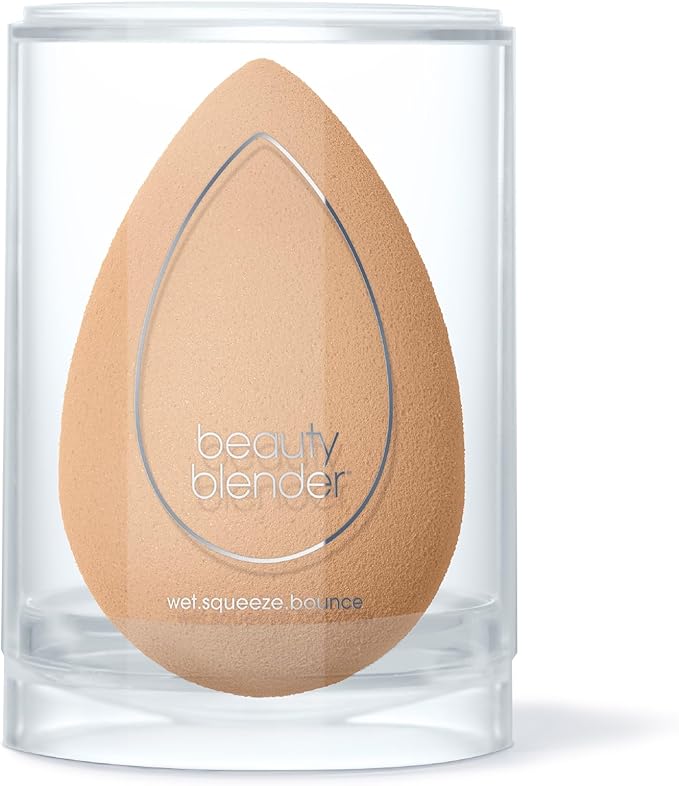 Beautyblender® | Nude Beige Beauty Blender Makeup Sponge, Super-Soft Foam Easily Blends Foundations, Powders & Creams, Made in USA, Reusable, Washable, Streak Free Application, Vegan, Cruelty Free-VivaGrace Women