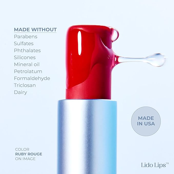 Tinted Lip Balm. Moisturizing Sheer, Buildable Lip Color with Hyaluronic Acid, Vitamin E and Rich Oil, Perfect Revitalizer for Chapped Lips. Beauty Plumper Moisturizer 0.21oz - Rosy Bloom-VivaGrace Women