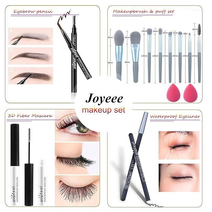Professional Makeup Kit for Women Full Kit, Makeup Set Cosmetic Make Up Kit with Makeup Bag Include Eyeshadow Palette Makeup Brushes Set Lipstick Lip Gloss Foundation Concealer-VivaGrace Women