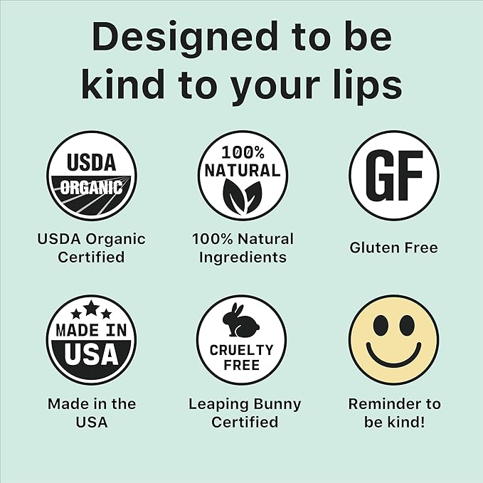Kind Lips Lip Balm - Nourishing Organic Lip Care for Silky Smooth and Cracked Lips - BubbleGum Flavor Chap Stick and Lip Moisturizer - 100% Natural Ingredients - 0.15oz (Pack of 1)-VivaGrace Women
