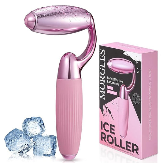 MORGLES Ice Roller for Face and Eyes, Ice Face Roller for Women Skin Care, Cold Facial Roller for Puffiness, Migraine Relief and Lymphatic Drainage-VivaGrace Women