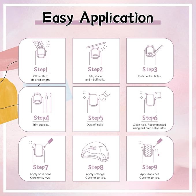 JEWHITENY 27 Colors Nail Polish Kit with U V Light, U V LED Nail Dryer Lamp Curing Gel Nail Polish Set Popular Gel Polish Set DIY at Home, Nail Manicure Tools-VivaGrace Women